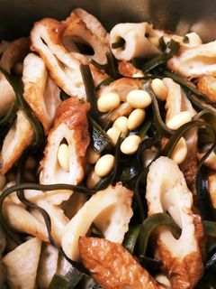 簡単!ちくわと昆布と大豆の煮物★-レシピのメイン写真