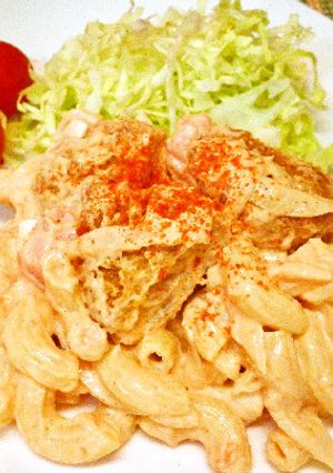 ボリューム満点！マカロニカツ-レシピのメイン写真