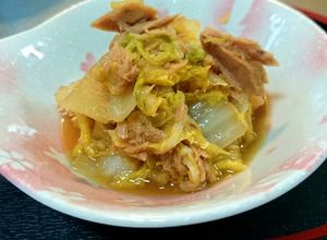 話題入＊水不要ほぼ放置で白菜とツナの煮物-レシピのメイン写真