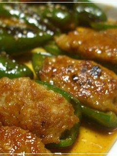 【照焼味】ピーマンの肉詰め♪-レシピのメイン写真