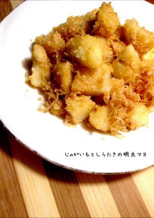 じゃがいもとしらたきの明太マヨ炒め-レシピのメイン写真