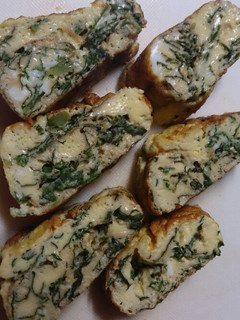 春菊で卵焼き-レシピのメイン写真