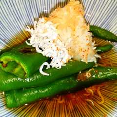 รูปของ 簡単⭐万願寺とうがらし・しらす焼きびたし