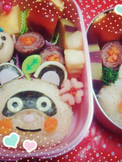キャラ弁 たぬき♪-レシピのメイン写真