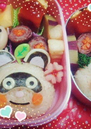 キャラ弁 たぬき♪-レシピのメイン写真
