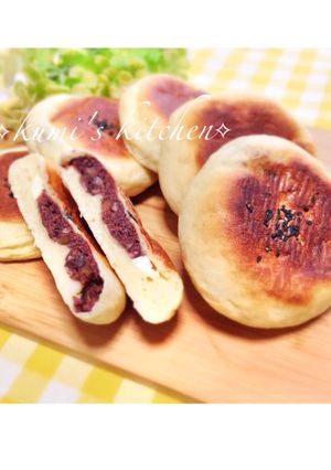平焼きあんパン❀HBで簡単-レシピのメイン写真
