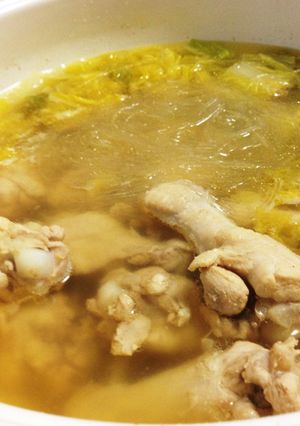 スープ飲み干す旨さ♡白菜と鶏肉の鶏塩鍋♡-レシピのメイン写真
