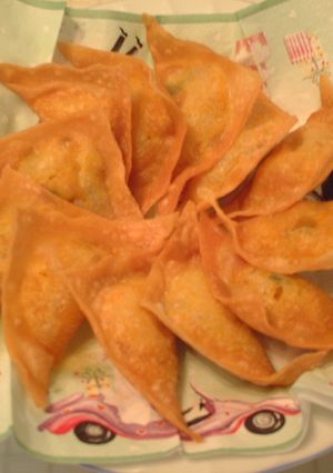 かぼちゃんの三角包みあげ-レシピのメイン写真