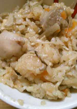 簡単！ 鶏 ごぼうの 炊き込みご飯-レシピのメイン写真