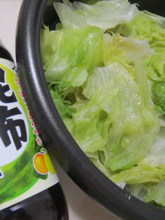 豚肉とレタスの蒸し鍋(風)-レシピのメイン写真