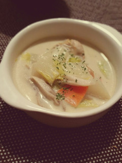 白菜の豆乳スープ-レシピのメイン写真