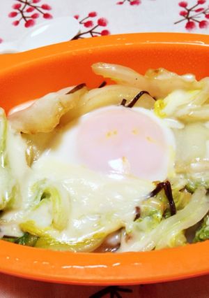 トロ玉チーズ☆白菜塩こんぶ丼-レシピのメイン写真