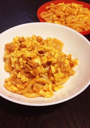 5分でできる♡ナポリタンうどん-レシピのメイン写真
