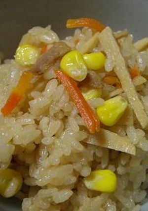 めんつゆで炊き込みご飯-レシピのメイン写真