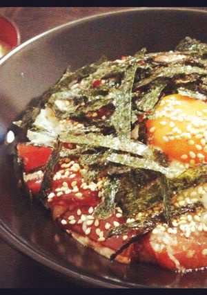 お月見鉄火丼♡-レシピのメイン写真