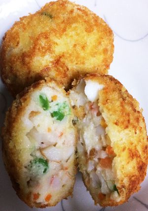 ふわふわ海老のはんぺんフライ-レシピのメイン写真
