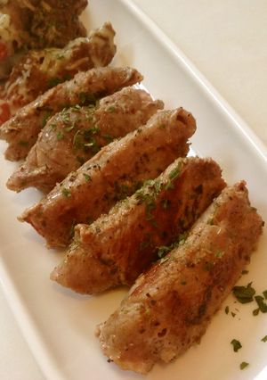 お肉ぐるぐるトマト-レシピのメイン写真