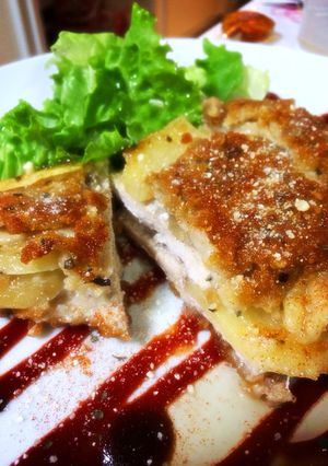 鶏胸肉のザクザククリスピーミルフィーユ-レシピのメイン写真