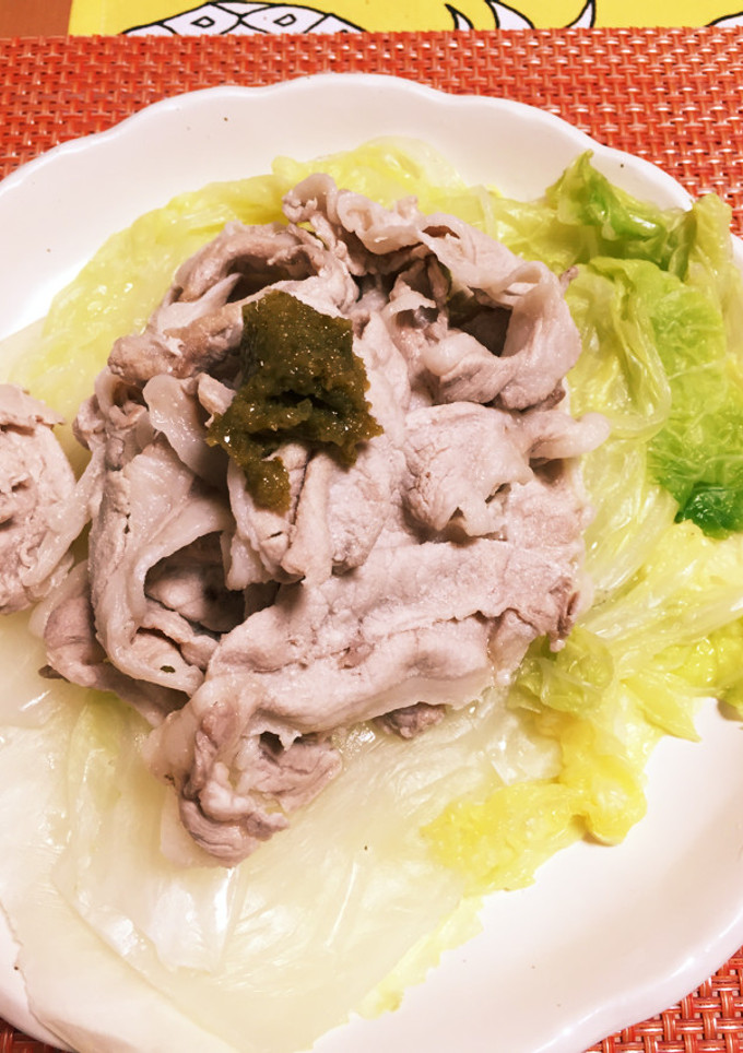 【簡単5分】白菜と豚肉のゆず胡椒風味-レシピのメイン写真