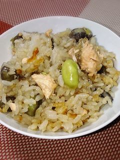 黒豆の枝豆 秋の炊き込みごはん-レシピのメイン写真