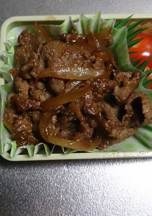 お弁当に☆牛肉のしょうが焼き-レシピのメイン写真