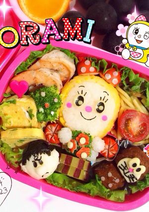 ドラミちゃん♡キャラ弁 おかずもキャラ♡-レシピのメイン写真