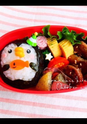 お弁当 簡単 キャラ弁♡ぺんぎん3-レシピのメイン写真