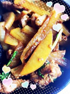 食欲アップ、豚肉と大根のいためもの-レシピのメイン写真