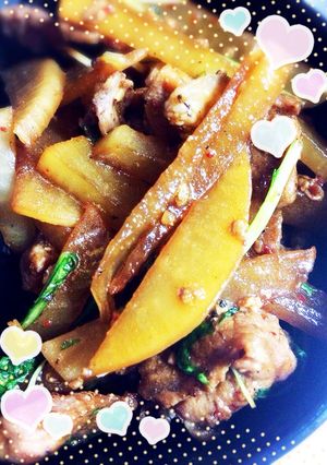 食欲アップ、豚肉と大根のいためもの-レシピのメイン写真