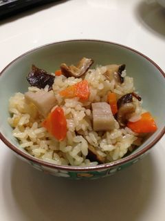 蓮根入り中華おこわ風炊き込みごはん-レシピのメイン写真