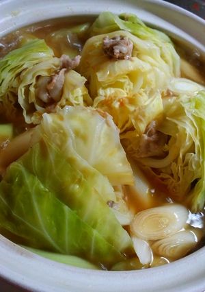 キャベツまるごと豚味噌鍋♡-レシピのメイン写真