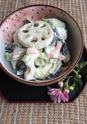簡単☆れんこんサラダ(花粉症対策？)-レシピのメイン写真