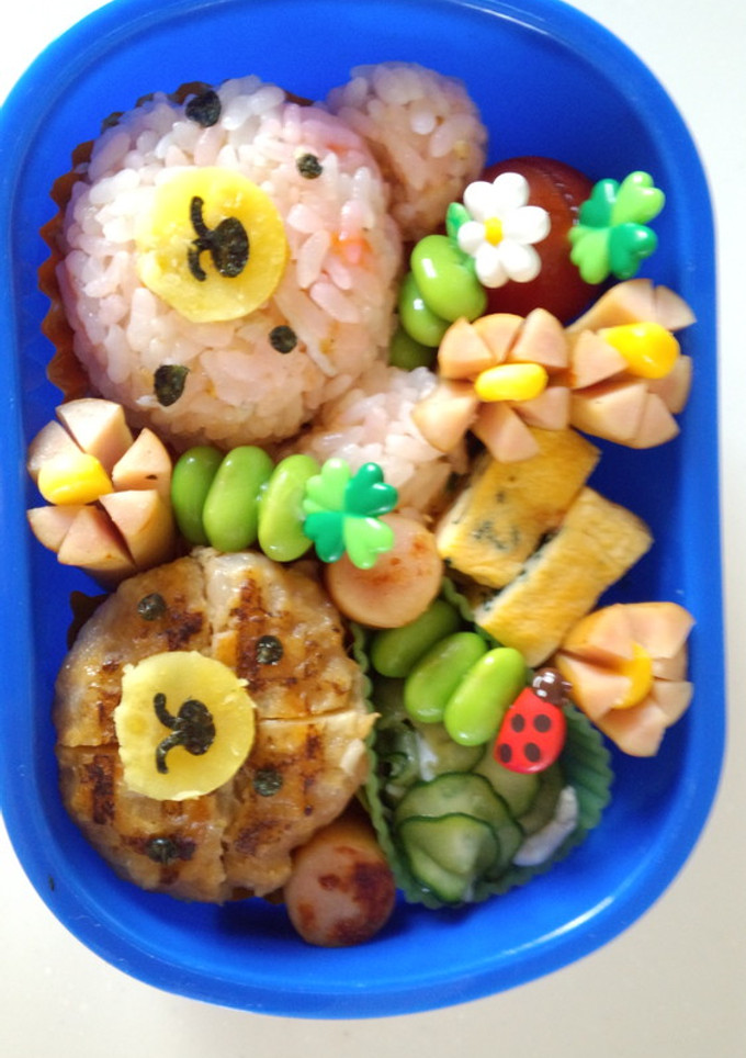 クマさんのお弁当～幼稚園児-レシピのメイン写真