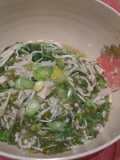 めかぶと水菜の酢の物☆-レシピのメイン写真