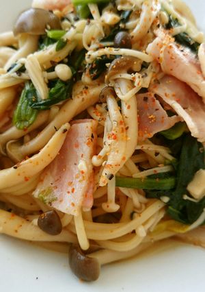 七味でピリッと✶大人の和風パスタ-レシピのメイン写真