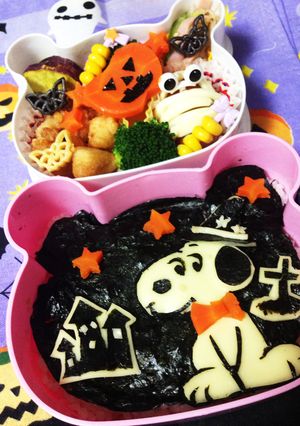 ハロウィン☆スヌーピー キャラ弁-レシピのメイン写真