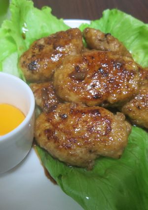 月見つくね照り焼き-レシピのメイン写真
