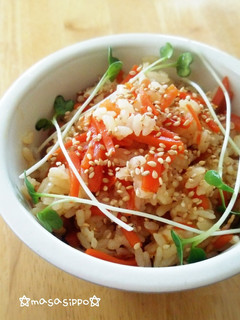 おかわり必須☆人参とベーコンの混ぜご飯-レシピのメイン写真