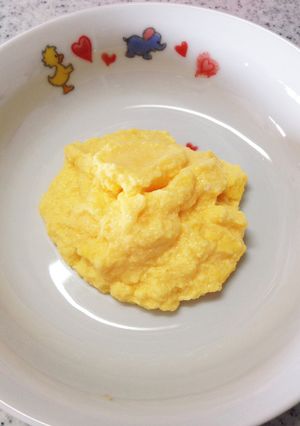 離乳食 中期〜レンジで簡単カスタード-レシピのメイン写真