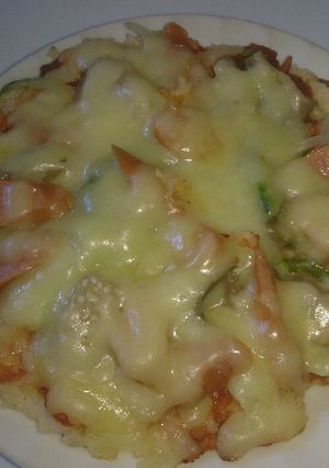 お一人用ご飯ピザ-レシピのメイン写真