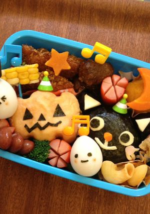 キャラ弁☆ハロウィンパーティ☆かぼちゃ-レシピのメイン写真
