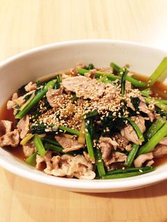 小松菜と豚肉 オイスター煮-レシピのメイン写真