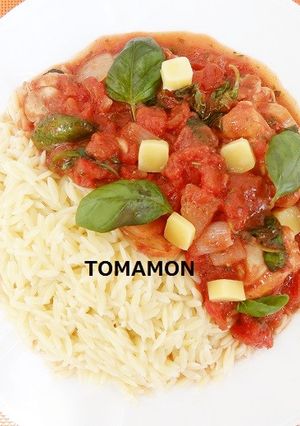 ✿お米粒パスタバジルトマト鶏肉リゾーニ✿-レシピのメイン写真
