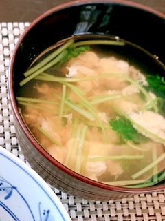 ♪簡単三つ葉のかきたま汁-レシピのメイン写真