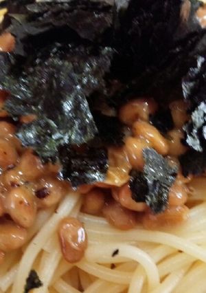 とっても簡単!納豆スパゲティ-レシピのメイン写真