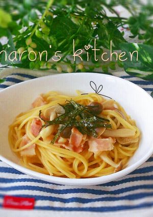 きのことベーコンの♡和風バター醤油パスタ-レシピのメイン写真