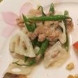 蓮根といんげんとツナのマヨサラダ