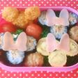 超簡単可愛くミニーちゃんのお弁当