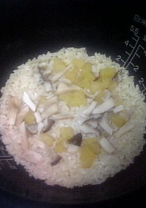 簡単♬エリンギとさつまいもの炊き込みご飯-レシピのメイン写真