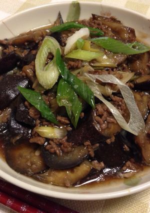 茄子とひき肉のとろ〜り餡炒め-レシピのメイン写真